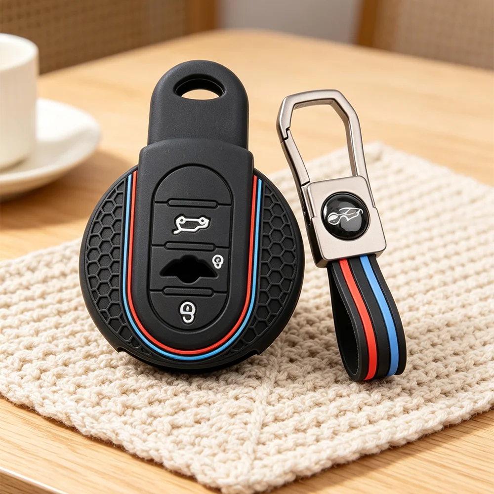 Car Remote Key Case Cover For MINI Cooper F54 F55 F56 F60 One D S JCW Clubman Countryman KeyChain Protecter Holder