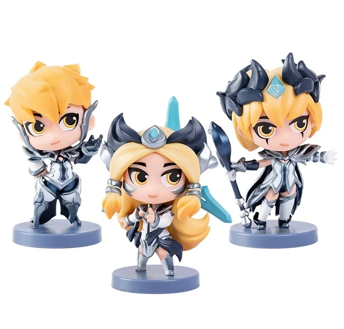 مجموعة شخصيات الفريق الصغيرة FIORA RAKAN LEBLANC KAISA CAMILLE IRELIA Fiugre عبوة أصلية أصلية جديدة تمامًا #3