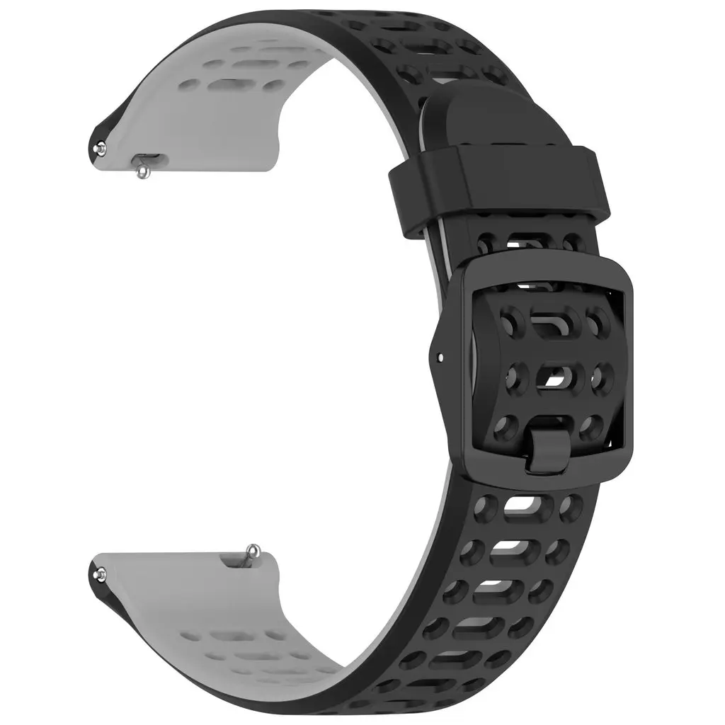 20mm 22mm Dual color Silicone Strap for Huami Amazfit GTR Mini GTR3 GTR4 Pro 42mm 47mm Bip5 GTR2 GTR2E 2 3 4