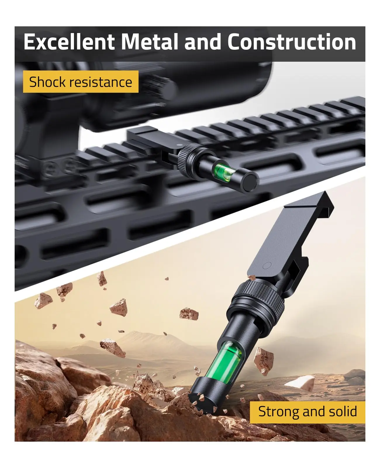 CVLIFE Fold Away Rifle Scope Leveling Kit Low Profile Precision Scope Leveling Tool Anti-Cant Bubble Level for Picatinny Rail