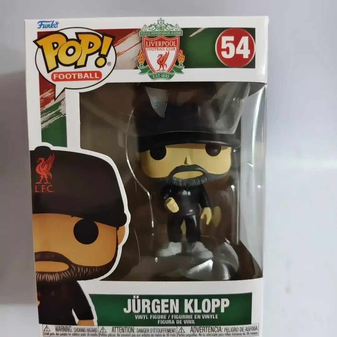 Latest Arrival Funko POP Soccer Sports Coach Jurgen Klopp 54# Vinyl Action Figure Ornament Collection Model Toys Holiday Gifts