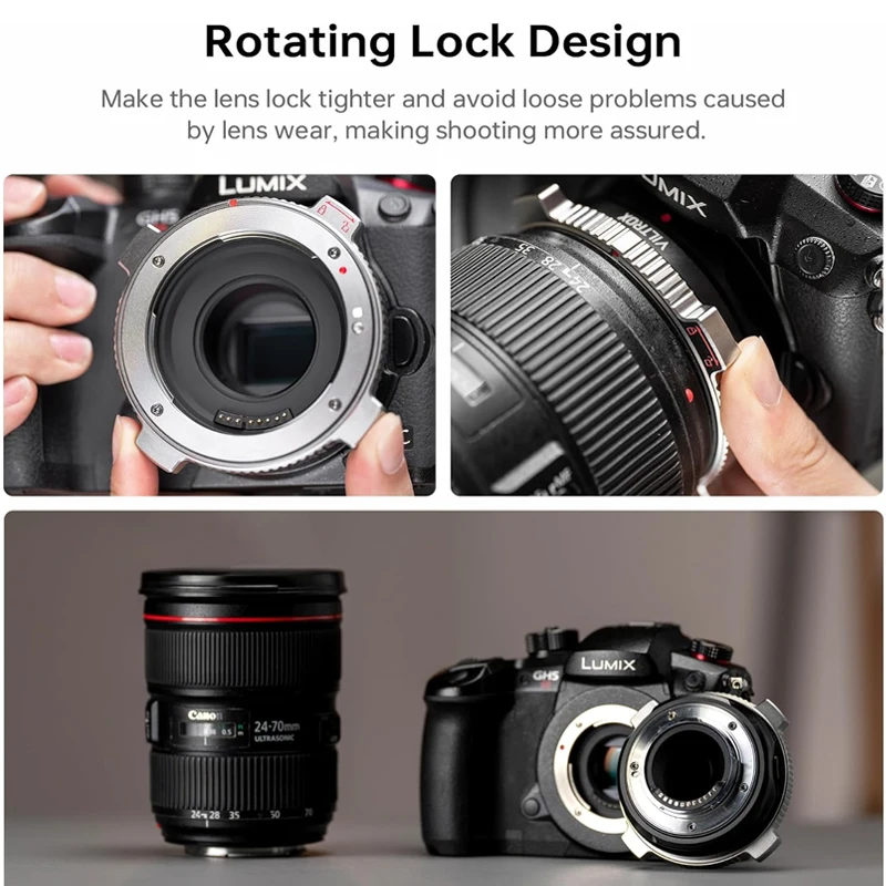 VILTROX EF-M1 Pro อะแดปเตอร์เมาท์เลนส์ Auto-Focus Lens Converter ใช้งานร่วมกับ Canon EOS EF/EF-S เลนส์สําหรับกล้อง Micro 4/3