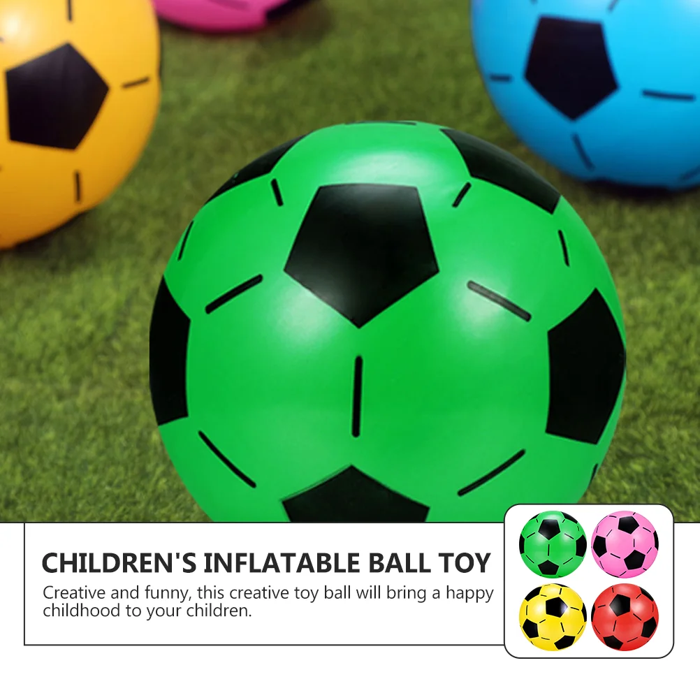 10-teiliger aufblasbarer Ball für Kinder, Partyspielzeug, Fußballspiel, Strand, tragbar, Kunststoff, Fußball, für Kinder