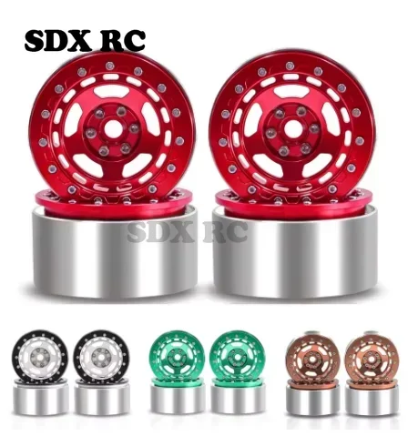 4 Stück Metall 2,2" Beadlock Felge Radnabe für 1/10 RC Crawler Auto Axial SCX10 Wraith Capra RR10 RBX10 TRX4 D90