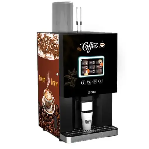 

Intelligent Library Coin Payment Premixed Hot Drink Dispenser One Touch Control LED Display Drink Coffee Vending Machine
