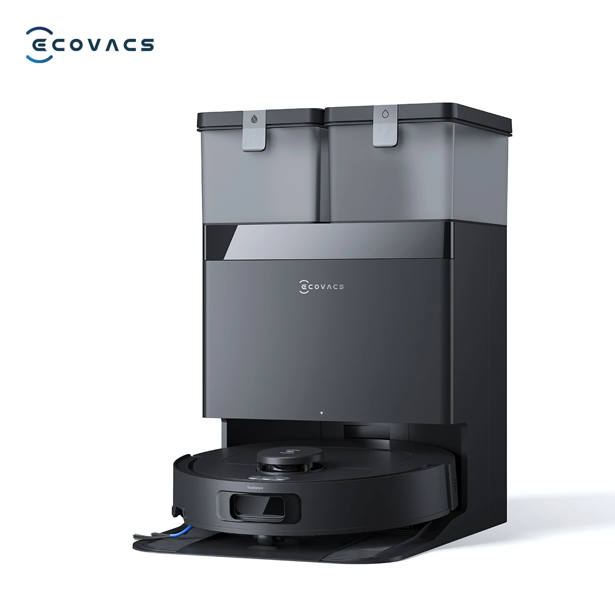 Odkurzacz i mop automatyczny ECOVACS DEEBOT T30e OMNI, nie plącze się w przypadku sierści zwierząt, czas pracy 180 minut, cicha praca (64 dB), siła ssania 25000 Pa, automatyczne opróżnianie pojemnika