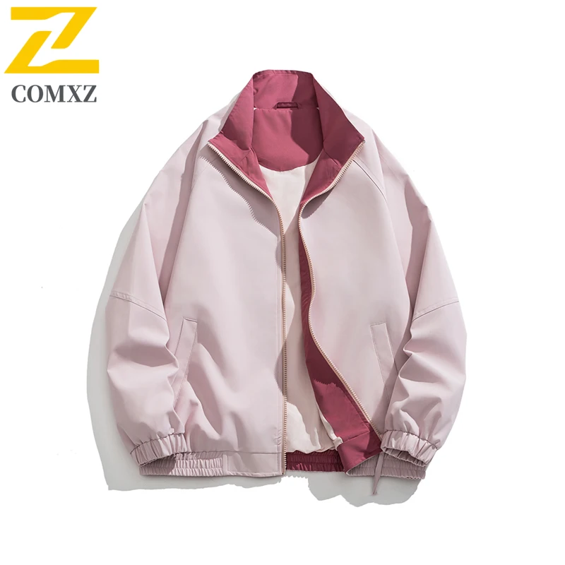 2025 Spring and Autumn Jacket Men's Women's Fashion Brand Loose Lapel Windbreaker Jackets Street Clothing Casual Oversized Coat