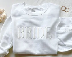 Bride Sweatshirt Initial Heart Sleeve Personalized Gift For Bride Future Mrs Sweatshirt Unique Bridal Shower Wedding Bridal Gift