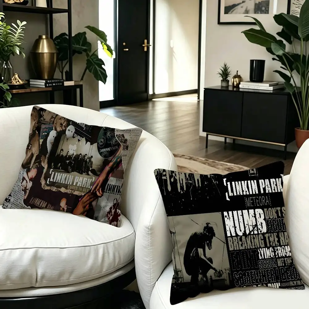 L-Linkin P-Park Famous Band Personalized Pillow Dust Cover Bedroom Kids Party Decoration Pillowcase Birthday Children Gift