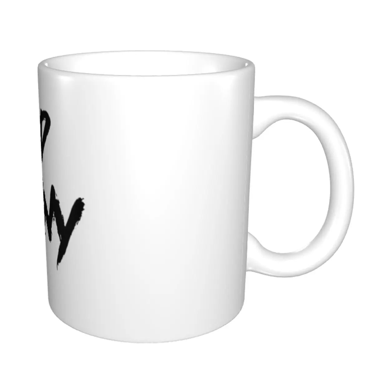 Custom Bad B-Bunny Logo Coffee Mugs DIY Rapper Ceramic Milk Tea Cups
