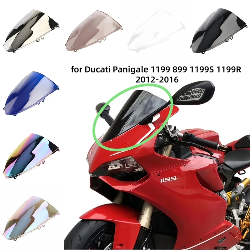 

Motorcycle windshield air deflector front windshield Flow Guide Plate for Ducati Panigale 1199 899 1199S 1199R 2012-2016