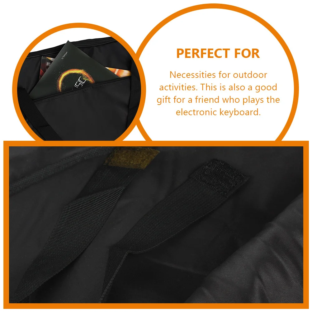 أكسفورد القماش حقيبة لوحة المفاتيح 76 مفتاح غطاء البيانو الإلكتروني حقيبة للتخزين المحمولة دائم الناقل للضوء الأداء في الهواء الطلق