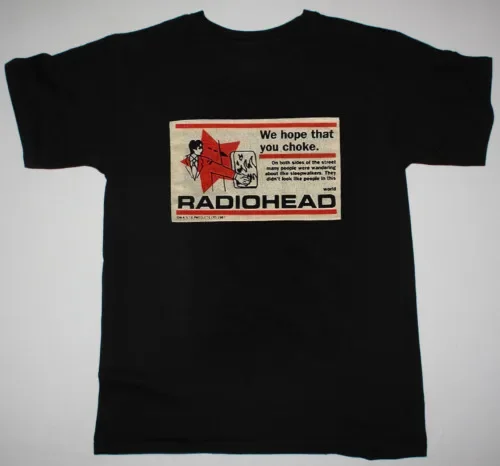 Radiohead We hope that-you-choke New Casual Black cotton TA306