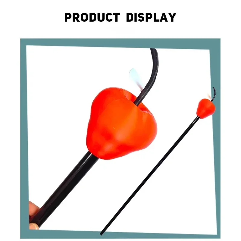 Anime Hazbin Lucifer Morningstar Hotel 90CM 3D Pvc Cane Props Apple Stick Detachable Weapon Halloween Carnival Accessories Sets