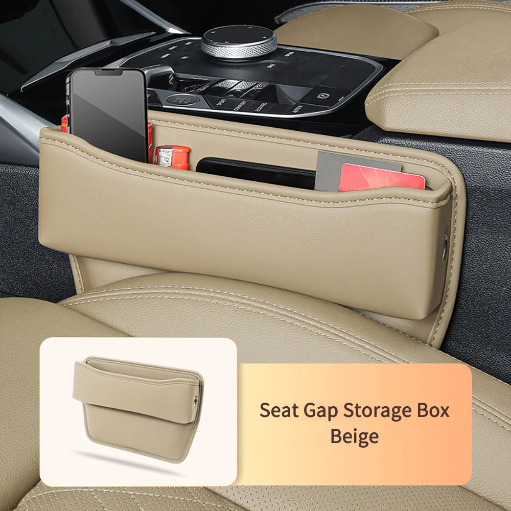 Multifunction Car Seat Gap Organizer Storage Box Leather Universal Crevice Side Storage Pocket Wallet Keys Card Phone Holder