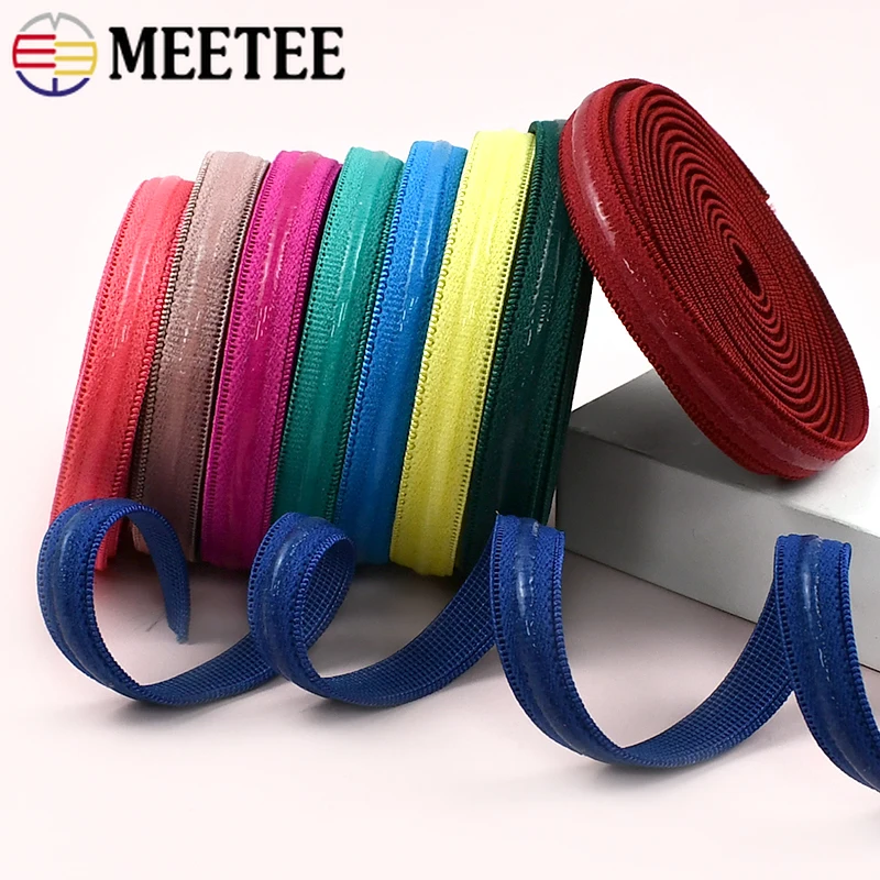 

2/5/10/M Non-slip Elastic Band 10mm Silicone Rubber Bands for Bra Underwear Stretch Strap Trimming Belt DIY Sewing Accessories