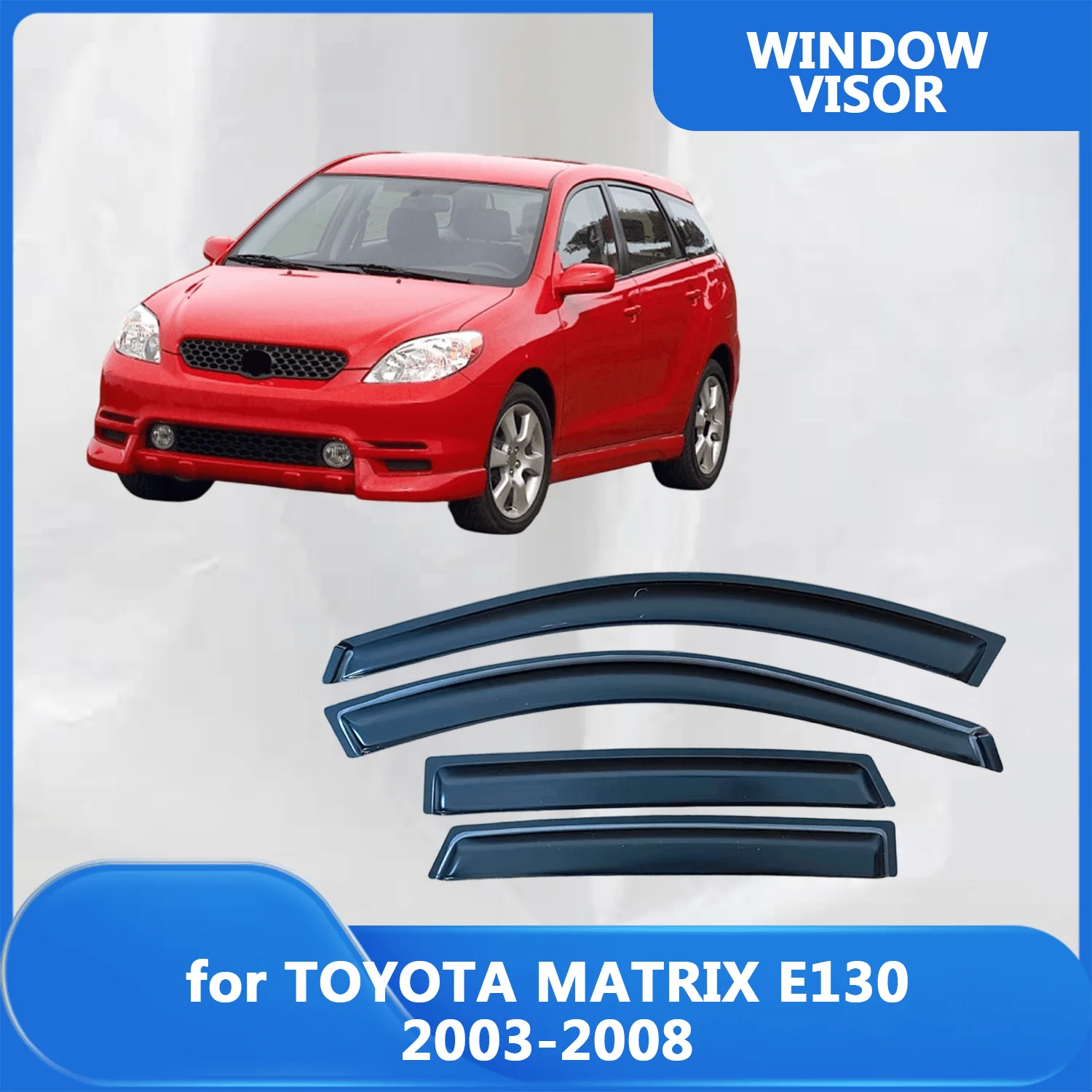 

Window Visor for TOYOTA MATRIX E130 2003 2004 2005 2006 2007 2008 Wind Deflectors Rain Guards Door Visor Vent