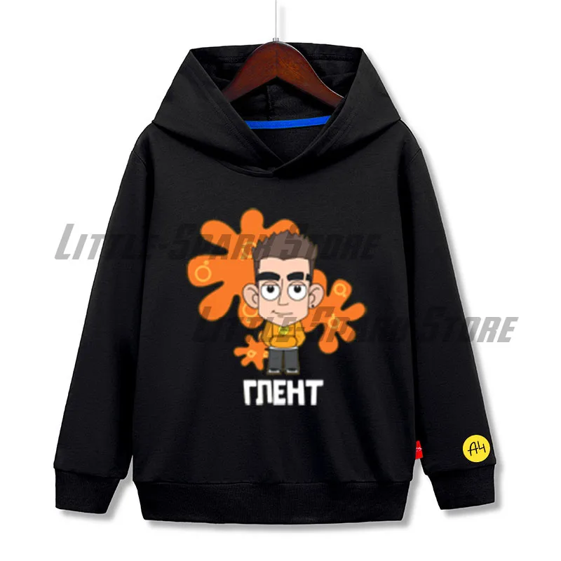 Merch A4 Gelik Hoodies Boy Autumn Cartoon а4 мерч Print Kids Sweatshirt Casual Long Sleeve Caotton Pullover Hooded sweatshirts