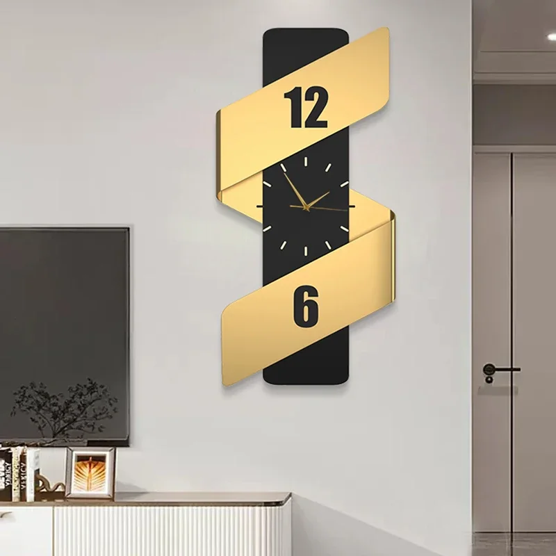 Digital Large Wall Clocks Living Room Art Mural Nordic Restaurant Wall Watch Creative Aesthetic Design Horloge Home Decoration