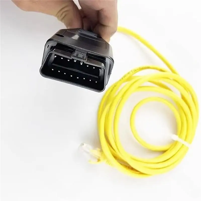 ENET Data Cable For BMW F-Series ICOM Coding, OBD2 To Ethernet Interface Cable For BMW OBDII Scanner, Diagnostics Tool
