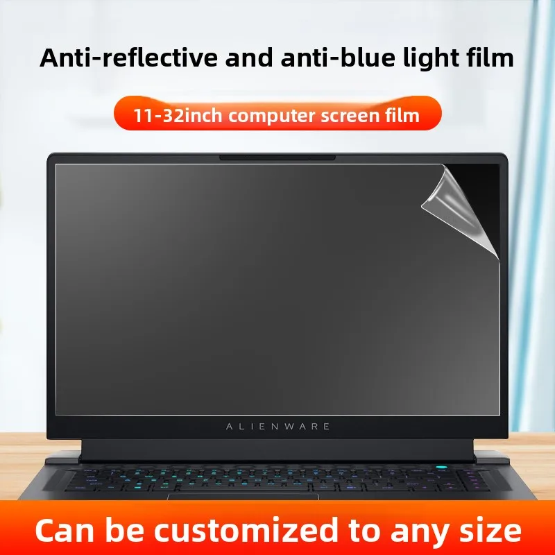 2 Piezas de Película Protectora de Pantalla Universal para Laptop y Monitor de Escritorio, Mate, Anti-Luz Azul, Anti-Reflejos, Personalizable