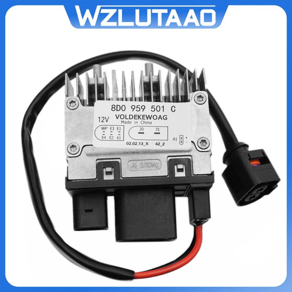 

8D0959501C 8D0959501A Cooling Fan Control Unit Controller For For Audi A6 A6/Qu VW Passat Skoda Superb 2.8L 96-2001 A4 1998-2001