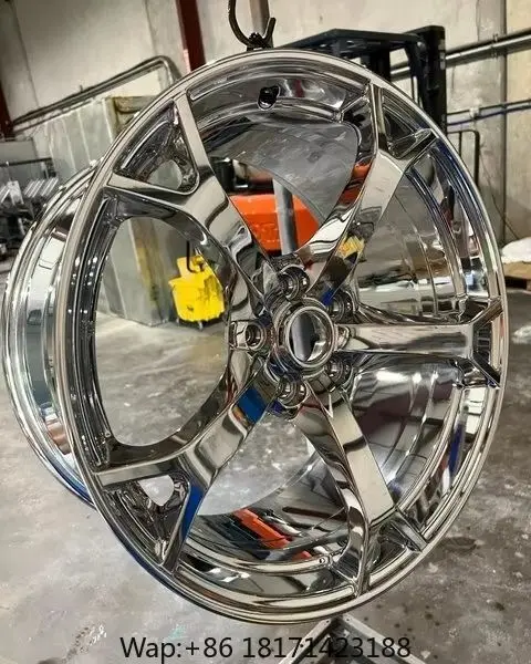 【Hot】 Triple Chrome Silver Forged Wheels 19 Inch 19x9.5 5x114.3 in Stock for Nissan 350Z 370Z for Infiniti G35 G37 Q50 Q60 V1 Wh