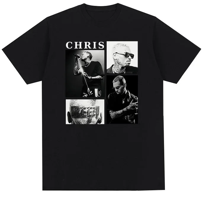 

Rapper Chris Brown T-shirt Tour 2025 T-Shirts Men Harajuku O-Neck Short Sleeve T Shirt Streetwear Fans Gift Fashion Trend