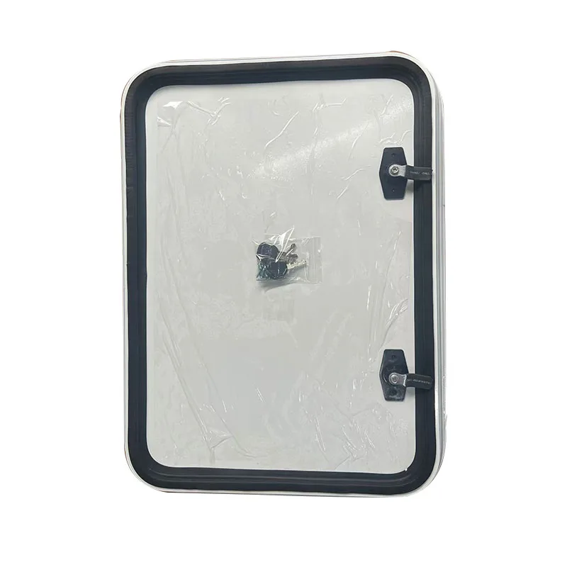 RV Accessories RV Hatch Door Lockable Aluminum Alloy Door Caravan Hatch Luggage Door