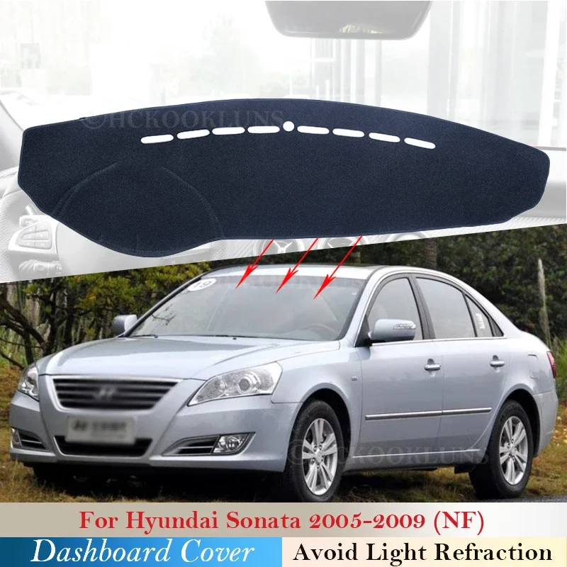 Dashboard Cover Protective Pad for Hyundai Sonata NF 2005 2006 2007 2008 2009 Car Accessories Dash Board Sunshade Carpet Rug