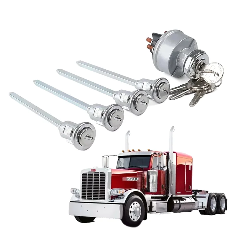 AS57-مفتاح تشغيل الإشعال 23-09994C268 مفتاح إشعال قفل الأساسية الجمعية ل Peterbilt 379 378 377 23-08598 #2