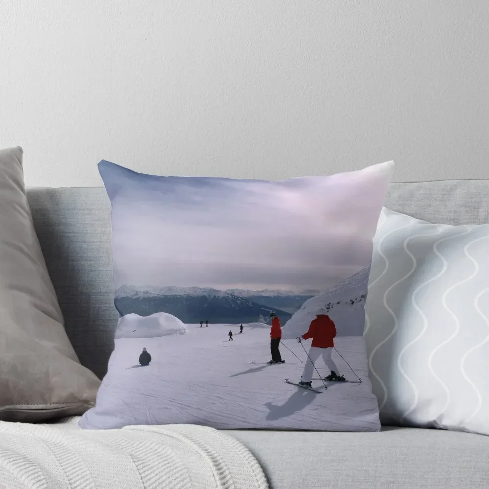 

Ski slopes, Innsbruck Throw Pillow Cushions Cover Pillowcase Cushion Luxury Pillow Cover pillow