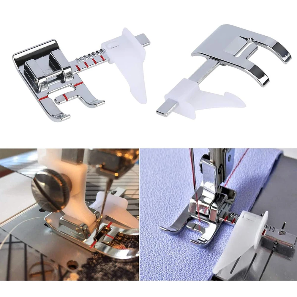 9 PCS Narrow Rolled Hem Feet Rolled Hem Presser Foot Zig Zag Foot Adjustable Guide Bias Binder Foot Sewing Machine Accessories