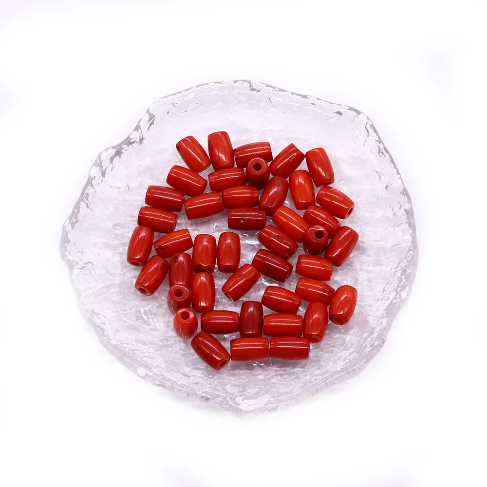 Irregular Natural Sea Bamboo Red Coral Stone Loose Beads for Jewelry Making DIY Women Man Bracelet Necklace Jewelry Accessories