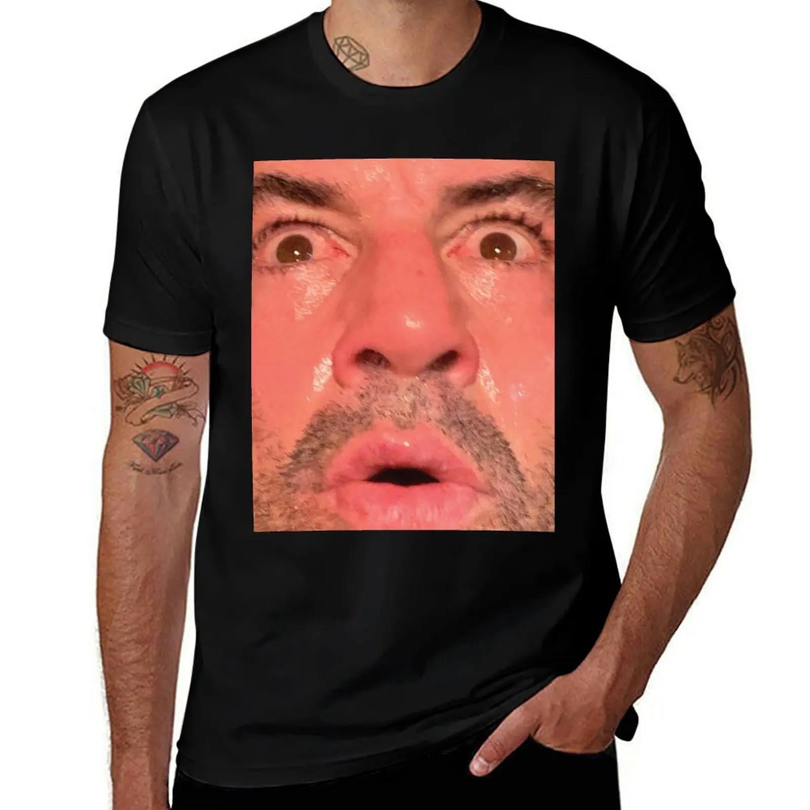 Joe Rogan Sauna Face T-Shirt Classic Print Short Sleeve Shirt T-Shirt