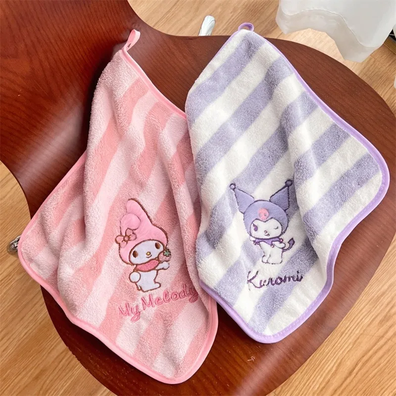 Kawaii سانريو منشفة اليد كورومي بلدي ميلودي سينامورول شخصيات كرتونية الكرتون قوية امتصاص الماء المناشف Kawaii الأطفال الهدايا #6