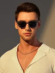 1/2/3PC Plastic Square Frame Classic Decorative Sunglasses Daily Travel Driving