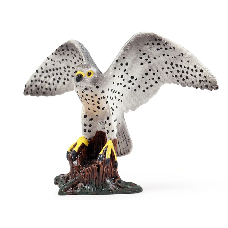 

Children's Simulation of Wild Solid Bird Model Ornaments Animal Toys Static Peregrine Falcon Handmade