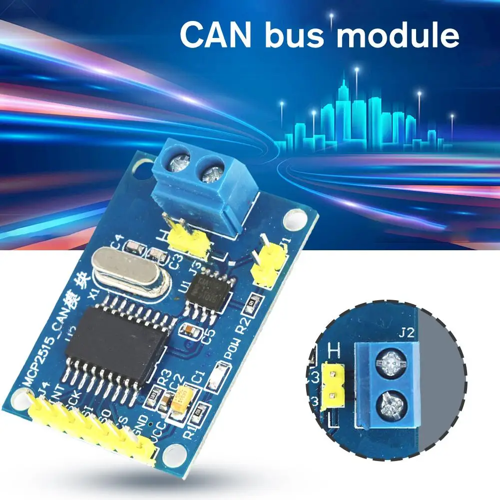 For Arduno MCP2515 CAN Bus Module TJA1050 Receiver V2.0B Support 5V Module Power Supply Module SPI DC CAN Specification F1I4