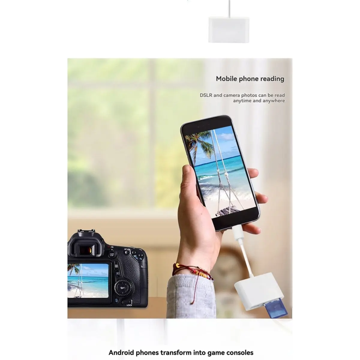 【EASTER DAY996~@！ Mobile Phone Card Reader, SD Card Reader, Multi-Functional Adapter, Universal Type Tablet Computer Connection