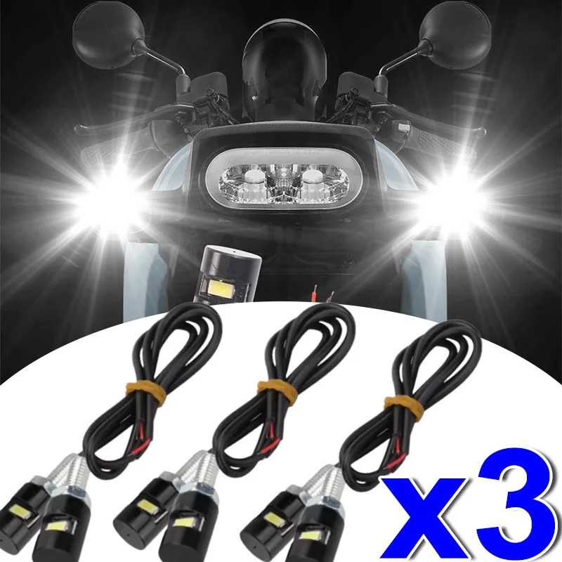 Motorcycle LED Eagle Eye Shape 5630 SMD Universal Mini License Plate Light Turn Signal Turn Indicator Tail Light Brake Fog Lamp