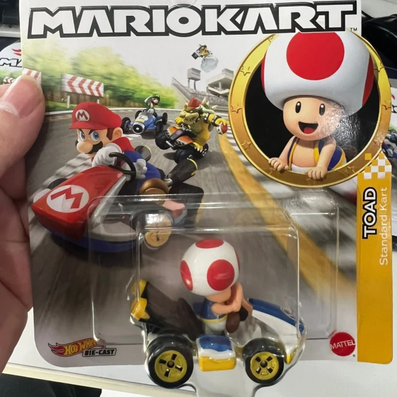 

New Hot Wheels The Super Mario Bros Movie Kart Wario Luigi Plumber Van Koopa Troopa Toad Donkey Kong Die Cast Model Car Gift