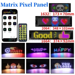 DIY 5V LED Car Matrix Pixel Panel With Remote Multilingual APP Programmable Scrolling Advertising Sign Waterproof Screen Display