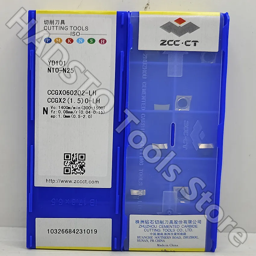 

CCGX060202-LH YD101 CCGX060202-LH CCGX060202 ZCC.CT CNC carbide inserts Turning inserts For Aluminium N10-N25 10pcs/box