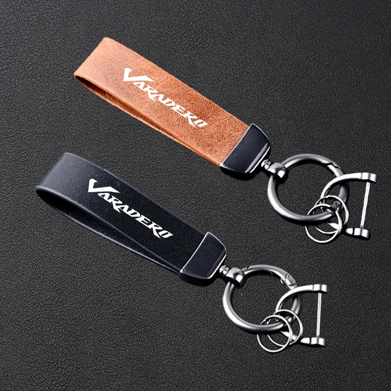 

Высококачественный кожаный брелок для ключей с металлическим кольцом для мотоциклов Honda Varadero XL1000, XL 1000, Varadero 1000, 125