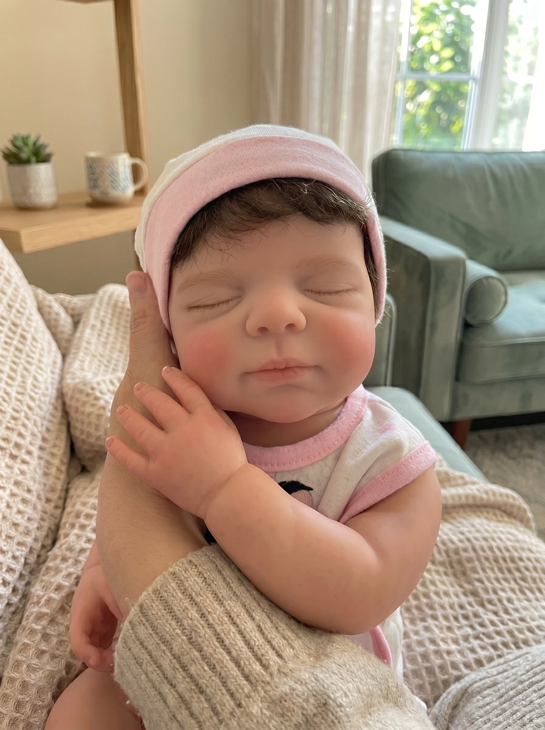 1 Pc 18 Inch Pascale Soft Silicone Bebe Reborn Baby Girl Handmade Bebe Silicone Newborn Baby Girl With Rooted Hair