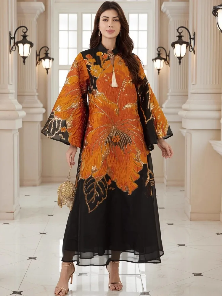 

African Dresses For Women Vetement Femme Dashiki Abaya Maxi Dress Africa Clothes Dashiki Ankara Dresses 2026 Spring Autumn New