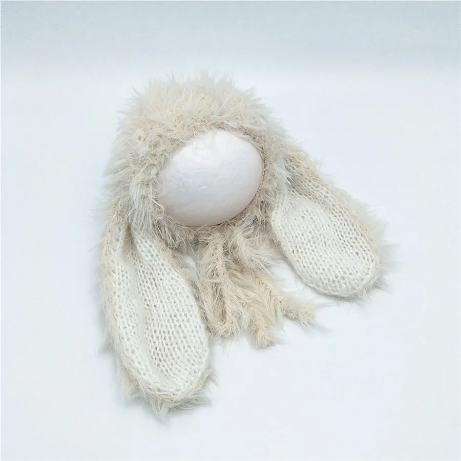 Nowonarodzone dziecko chłopiec dziewczyna śliczne czapki dziecko królik uszy kapelusz niemowlę dziecko Bunny czapki Beanie akcesoria fotografia rekwizyty