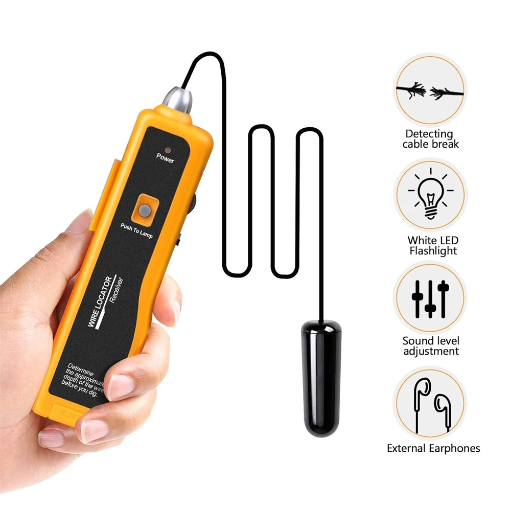 Imagem -02 - Underground Cabo Tracker Anti-interference Tester Finder Cabo Profissional Ferramentas de Rede Noyafa-nf816