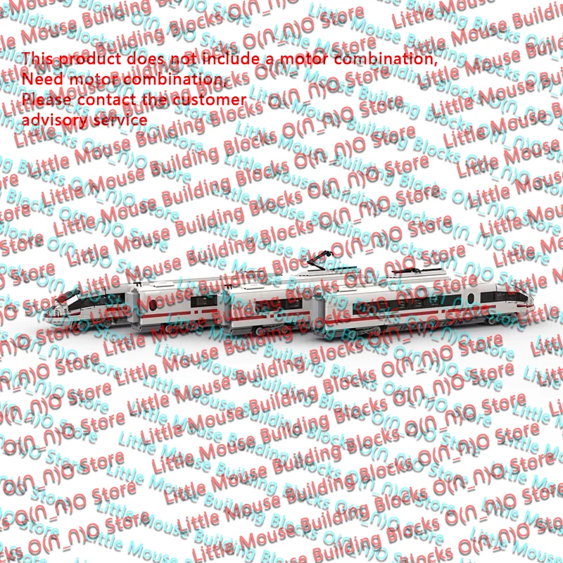QWERT City Car Model MOC Building Bricks ICE 3 High Speed Train Modular Technology Children Holiday Gifts Assemble Toys Suit